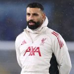 Mohamed Salah di laga Leeds United v Liverpool