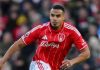 Murillo di laga Nottingham Forest v Tottenham Hotspur