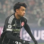 Nathaniel Brown di laga Eintracht Frankfurt v Atalanta