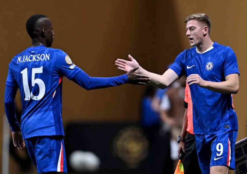 Nicolas Jackson dan Liam Delap dalam Sebuah Laga Chelsea