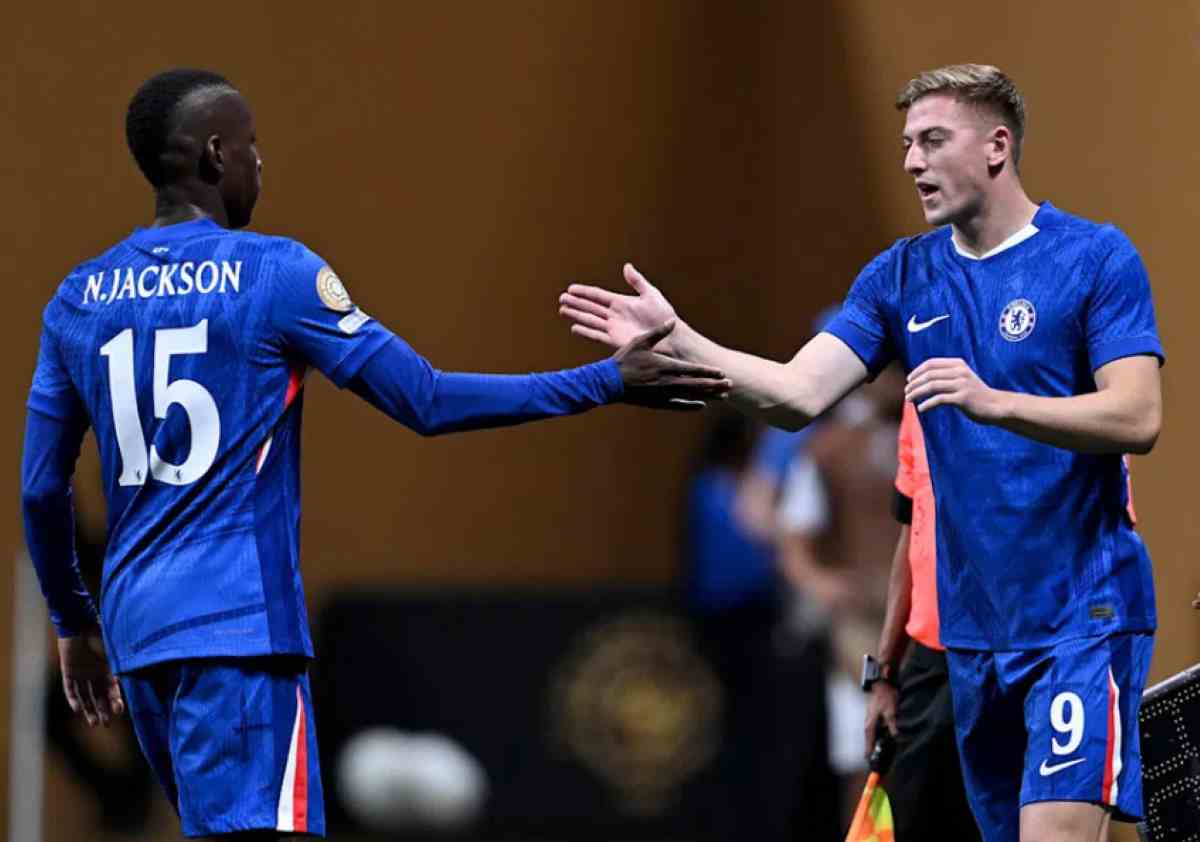 Nicolas Jackson dan Liam Delap dalam Sebuah Laga Chelsea