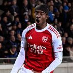 Noni Madueke Dapat Pujian Besar Usai Dua Gol, Analis Nilai Rekrutmen Arsenal Tepat Noni Madueke merayakan golnya ke gawang Club Brugge