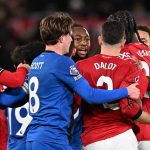 Ricuh di Old Trafford, Leher Dalot Dicekik, MU vs Bournemouth Panas di Babak Pertama Para pemain Manchester United dan Bournemouth terlibat keributan