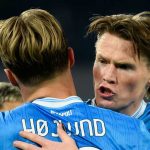 Semua Media Italia Sepakat, Duo Eks Setan Merah Jadi Kunci Kehebatan Napoli Rasmus Hojlund dan Scott McTominay merayakan gol bersama