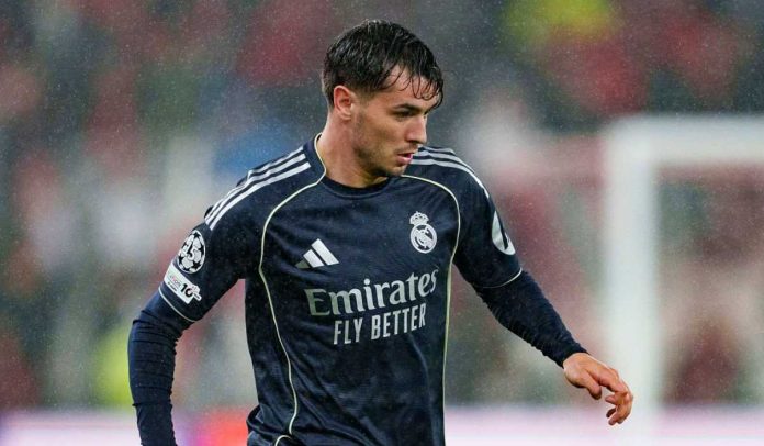 Aksi Brahim Diaz di laga Benfica vs Real Madrid di Liga Champions Aksi Brahim Diaz di laga Benfica vs Real Madrid di Liga Champions