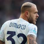 Aksi Federico Dimarco di laga Udinese Calcio v Internazionale Milan di Serie A