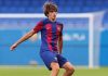 Andres Cuenca di sebuah laga di Barcelona B