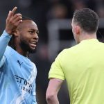 Antoine Semenyo protes dianulirnya golnay ke gawang Newcastle