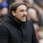 Daniel Farke di laga Liverpool vs Leeds United