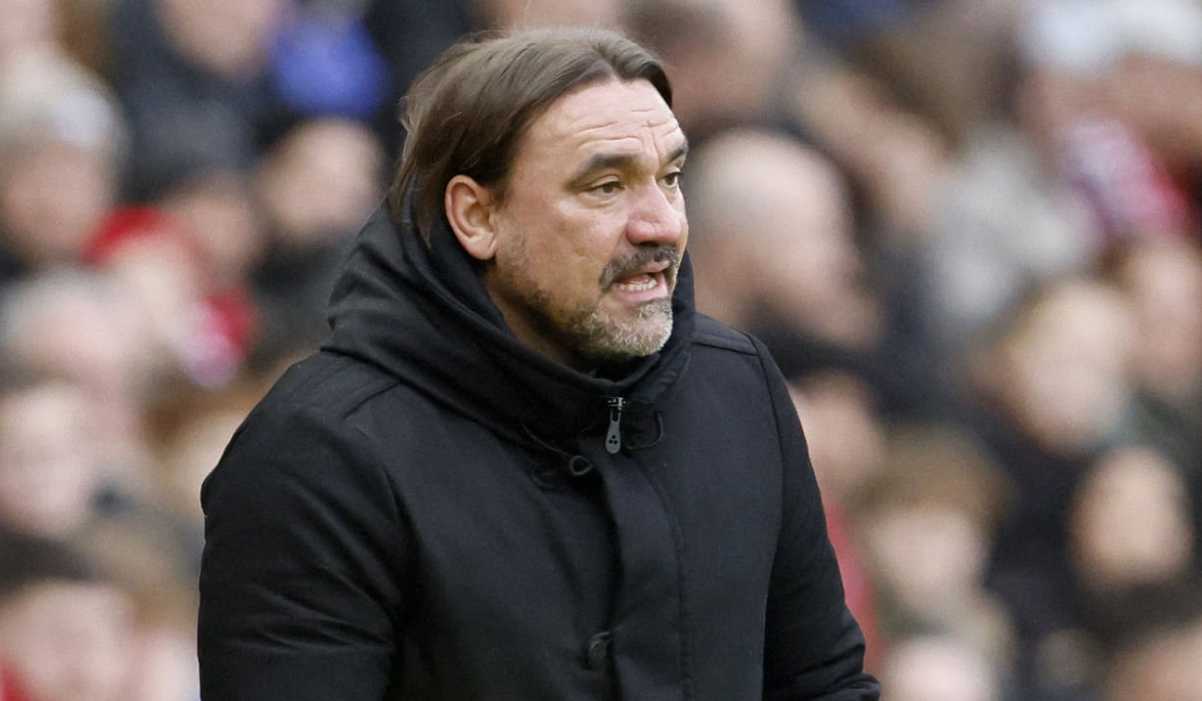 Daniel Farke di laga Liverpool vs Leeds United