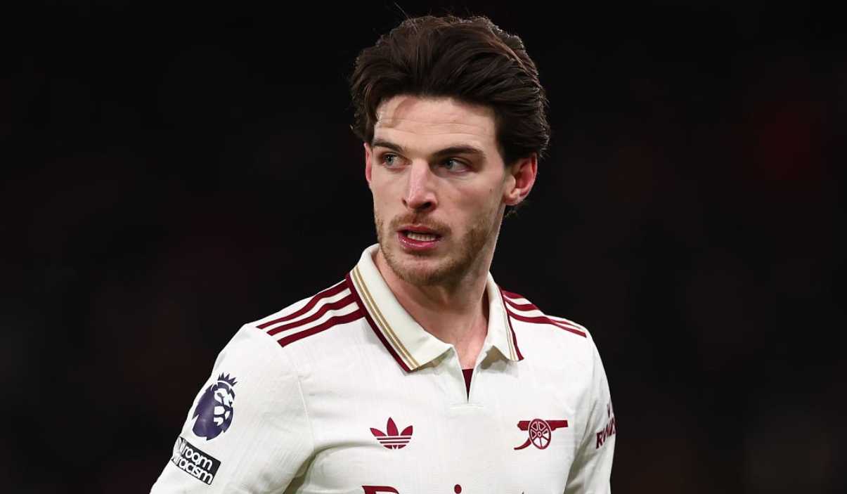 Declan Rice di laga Bournemouth vs Arsenal