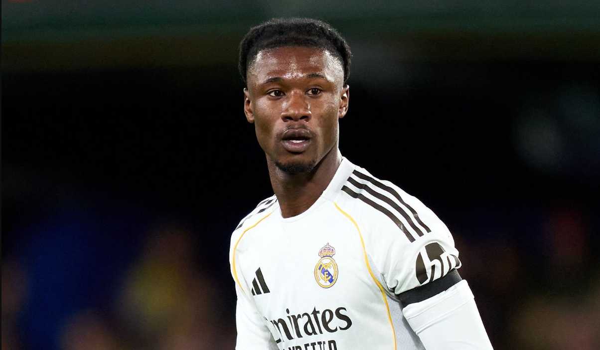 Eduardo Camavinga di laga Villarreal v Real Madrid di La Liga