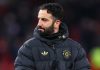 Ekspresi Ruben Amorim di laga Manchester United vs Wolves