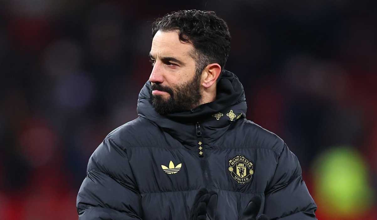 Ekspresi Ruben Amorim di laga Manchester United vs Wolves