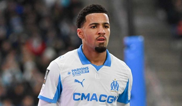 Ethan Nwaneri di laga Marseille v RC Lens di Ligue 1