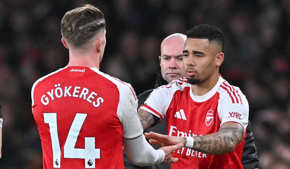Gabriel Jesus masuk menggantikan Viktor Gyokeres di laga Arsenal v Wolverhampton Wanderers di Premier League