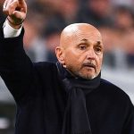 Gestur Luciano Spalletti di laga Juventus vs Napoli di Serie A