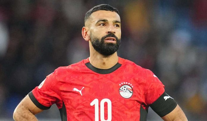 Gestur Mohamed Salah di laga Mesir vs Nigeria di Piala Afrika