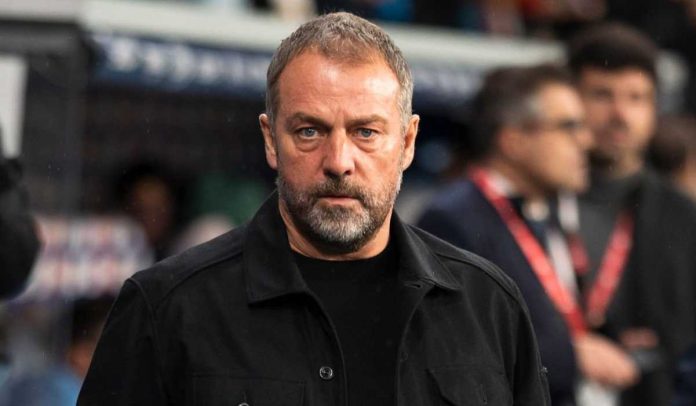 Hansi Flick di laga Barcelona vs Espanyol