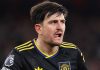 Harry Maguire di laga Arsenal vs Manchester United di Premier League