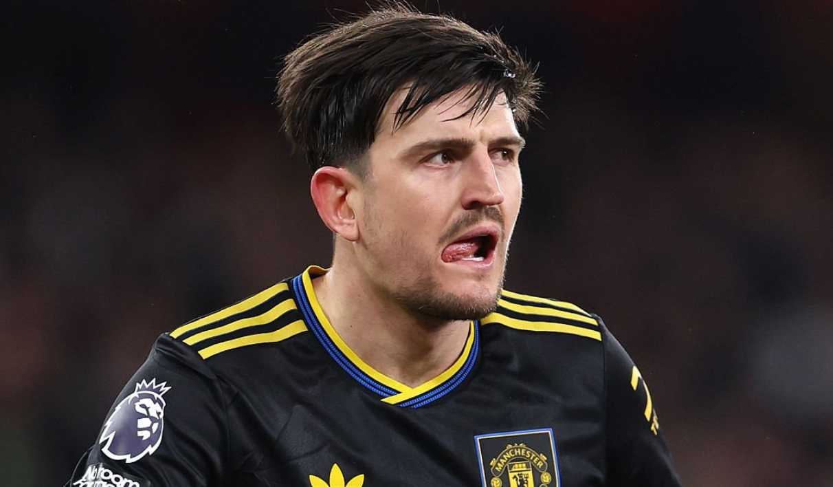 Harry Maguire di laga Arsenal vs Manchester United di Premier League