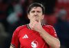 Harry Maguire di laga Manchester United vs Brighton di Piala FA