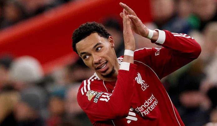 Hugo Ekitike di laga Liverpool vs Leeds United Hugo Ekitike di laga Liverpool vs Leeds United