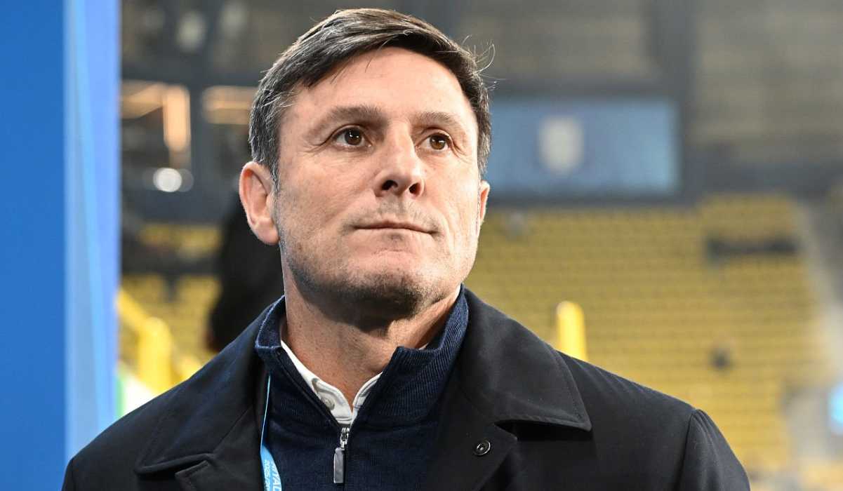 Javier Zanetti di laga Bologna vs Inter Milan di semifinal Supercoppa Italiana
