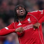 Jeremie Frimpong merayakan golnya ke gawang Barnsley