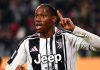 Jonathan David merayakan golnya di laga Juventus vs Napoli di Serie A