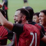 Jordi Amat dalam sesi latihan Persija Jakarta jelang menjamu Persijap Jepara