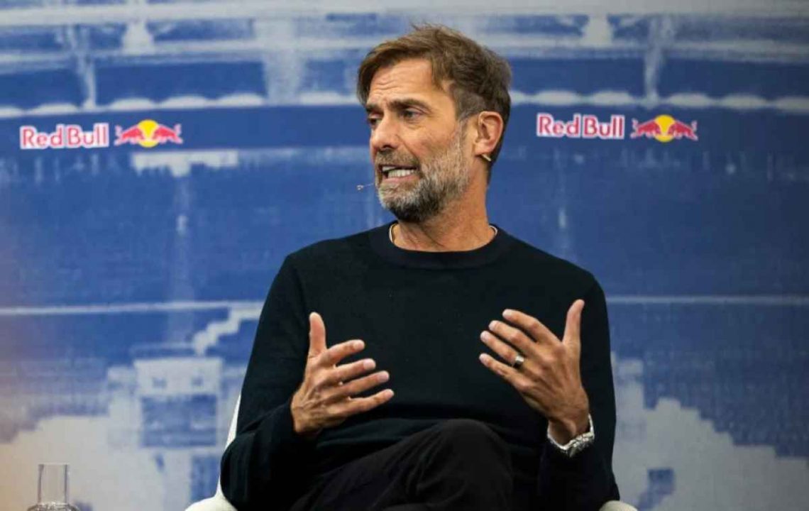 Jurgen Klopp dalam sebuah acara di RedBull Arena