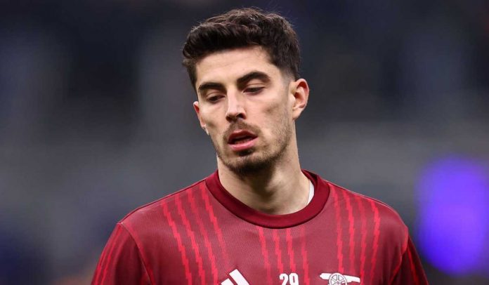 Kai Havertz pemanasan jelang laga Internazionale Milan v Arsenal di Champions League