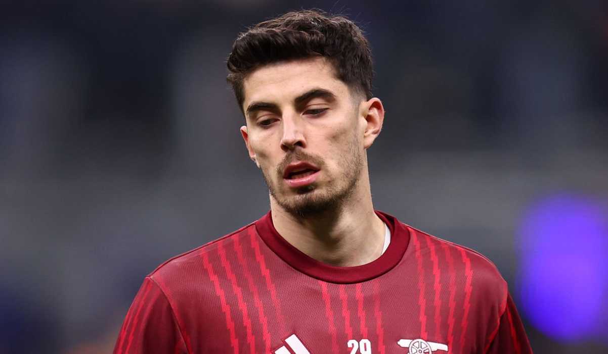 Kai Havertz pemanasan jelang laga Internazionale Milan v Arsenal di Champions League
