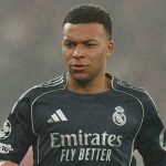 Kylian Mbappe di laga Benfica vs Real Madrid di Liga Champions