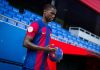 Mamadou Mbacke jelang sebuah laga Barca Atletic
