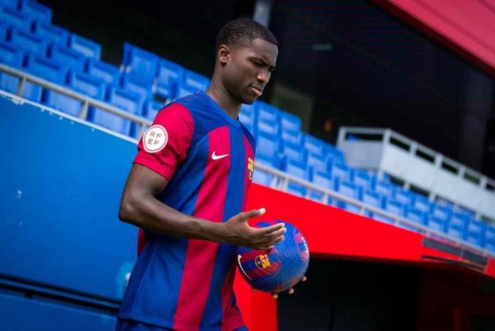 Mamadou Mbacke jelang sebuah laga Barca Atletic