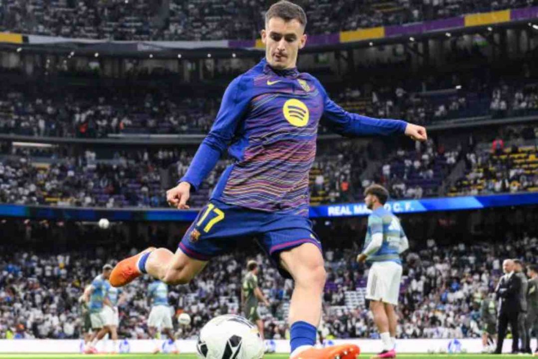 Marc Casado dalam sebuah pemanasan jelang laga barcelona