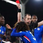 Marc Cucurella mendapatkan kartu merah usai melanggar Harry Wilson