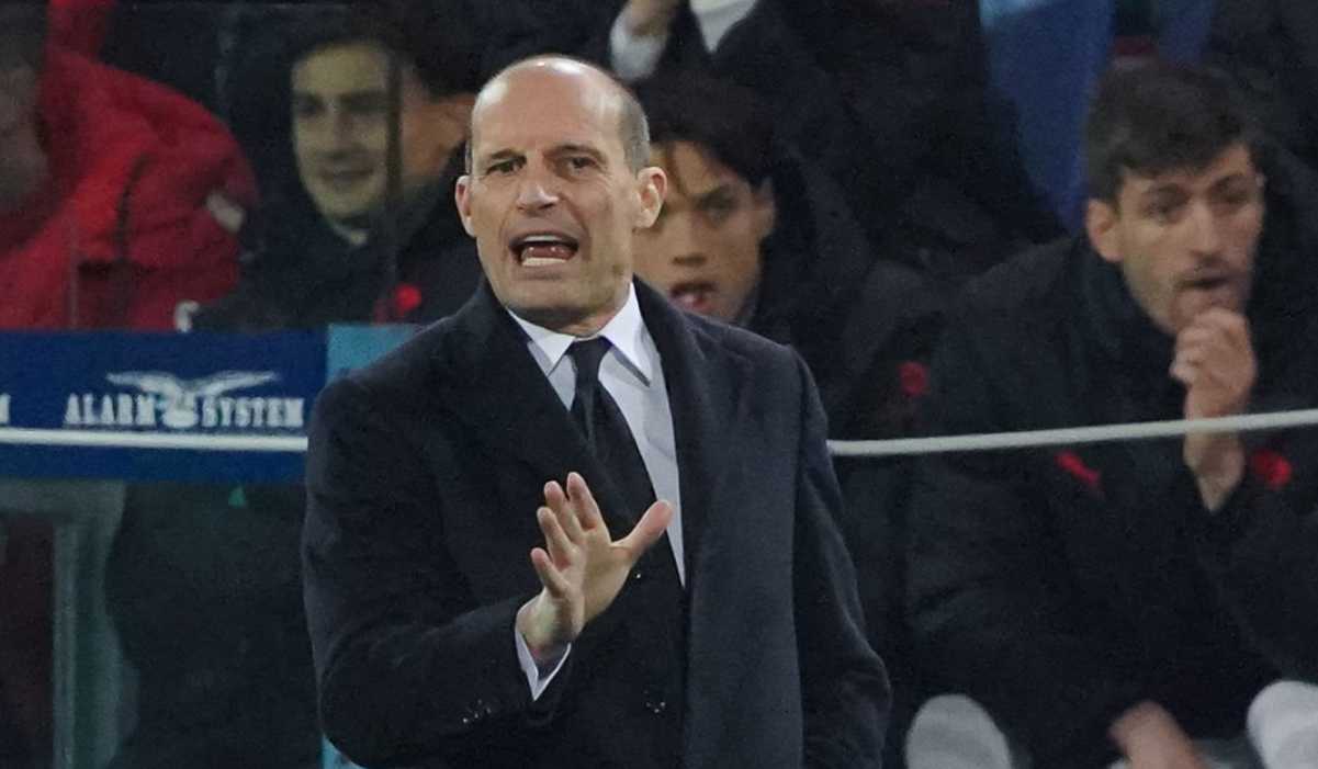 Massimiliano Allegri di laga Cagliari vs AC Milan