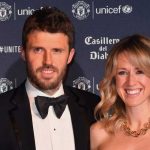Michael Carrick bersama istrinya di gala dinner Unicef