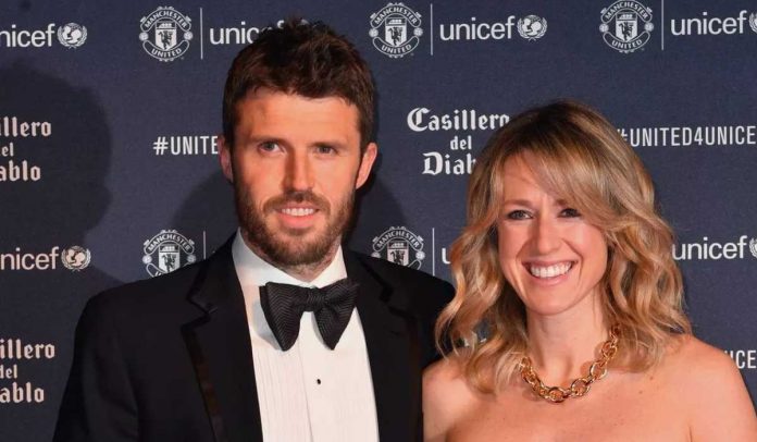 Michael Carrick bersama istrinya di gala dinner Unicef