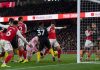 Mikel Merino mencetak gol di laga Arsenal vs Manchester United