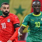 Mohamed Salah saat Mesir lawan Senegal di Piala Afrika