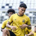 Muhammad Ferarri dalam sesi latihan Bhayangkara FC jelang laga tandang vs PSBS Biak