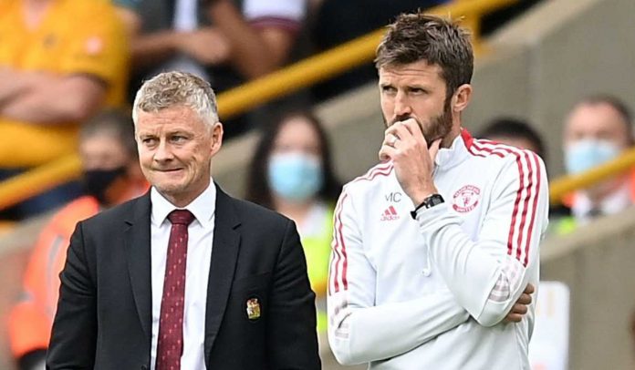 Ole Gunnar Solskjaer dan Michael Carrick saat masih sama-sama di Manchester United