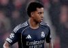 Rodrygo di laga Benfica vs Real Madrid di Liga Champions