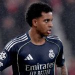 Rodrygo di laga Benfica vs Real Madrid di Liga Champions