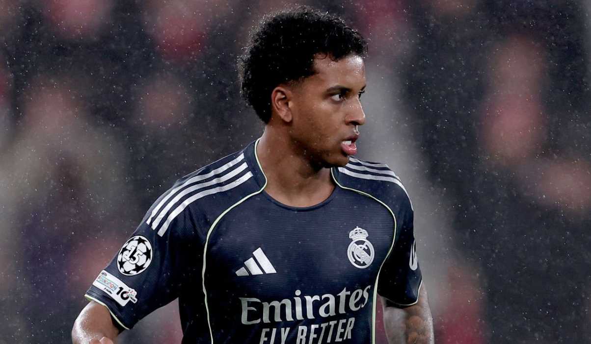 Rodrygo di laga Benfica vs Real Madrid di Liga Champions