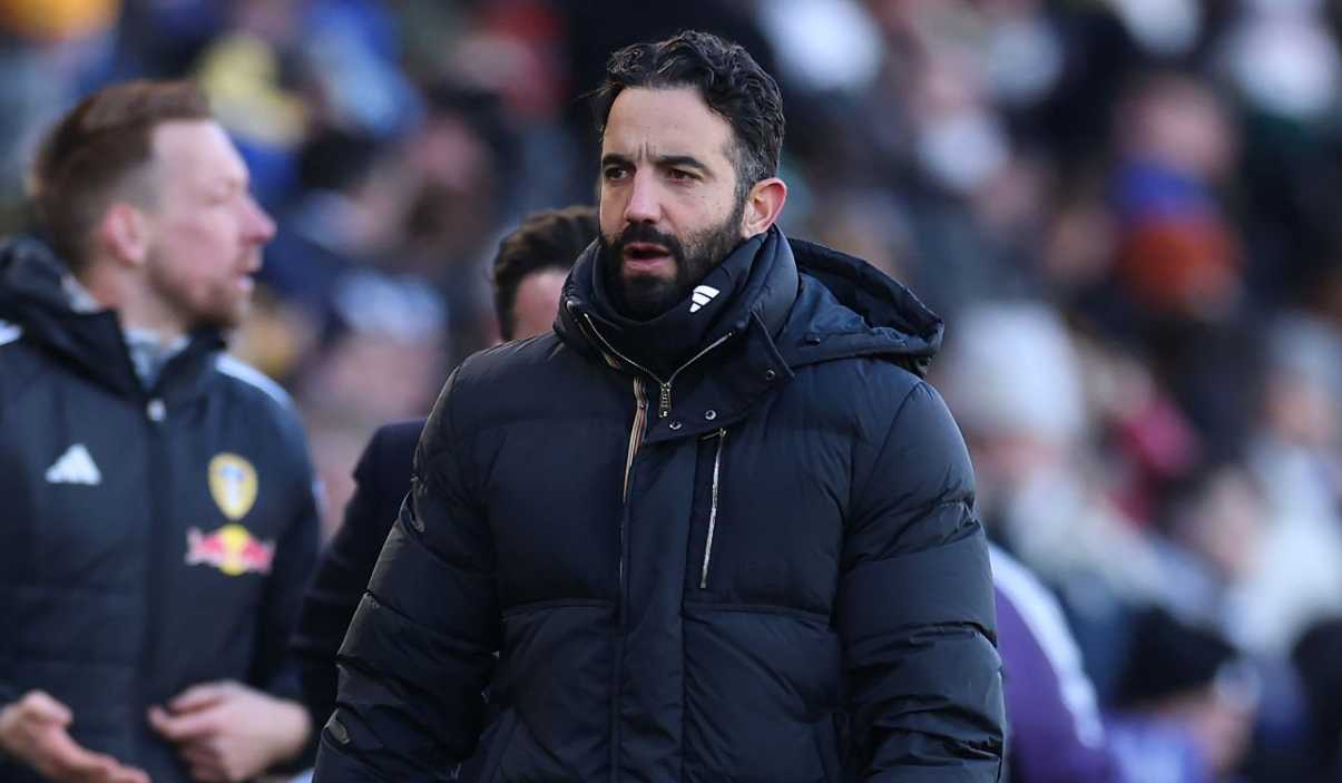 Ruben Amorim di laga Leeds United vs Manchester United Ruben Amorim di laga Leeds United vs Manchester United